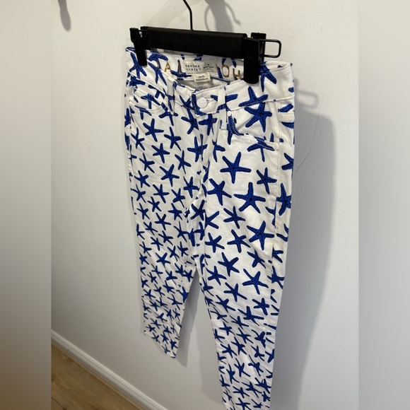 NWOT-Kate Spade Women's White Starfish Denim Capri - Picture 4 of 9